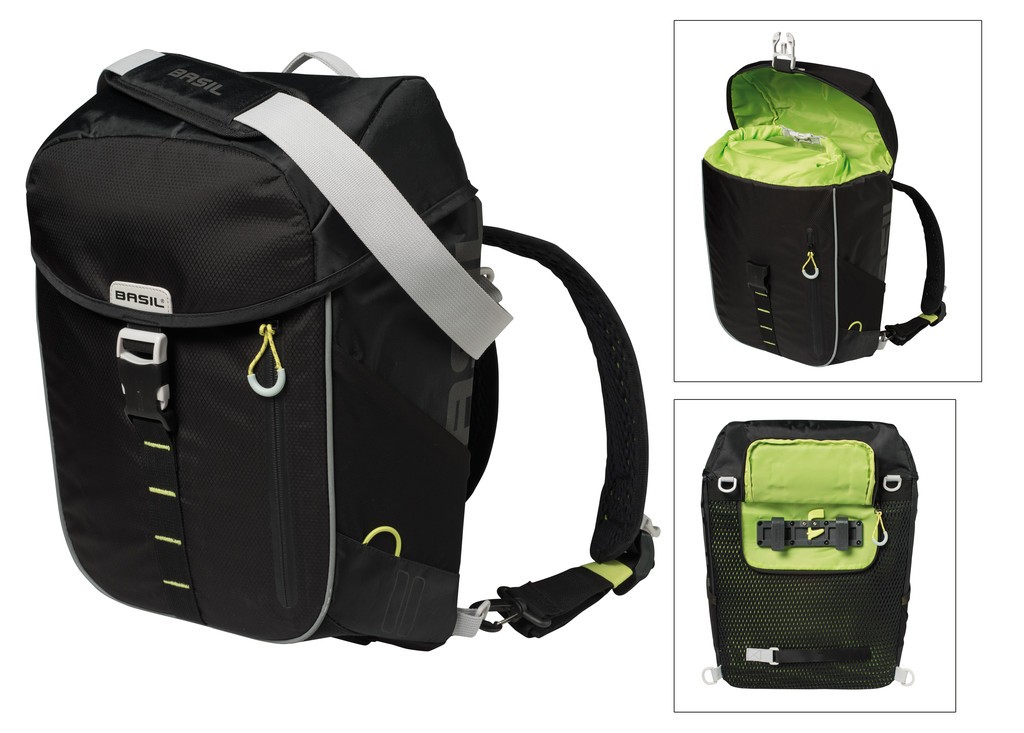 Basil Miles Daypack - Rygsæk - 17 liter - Black lime
