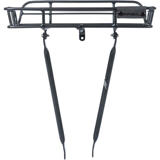 Basil - Portland carrier high - Bagagebærer til front - Sort alu - Max 10 kg