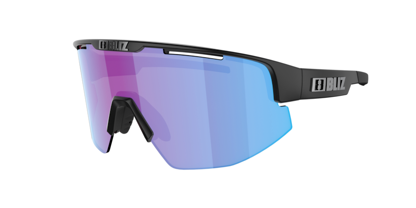 Bliz Matrix XX-Small - Cykelbriller - Matsort/Nano Optics Nordic Light Begonia - Violet w Blue Multi