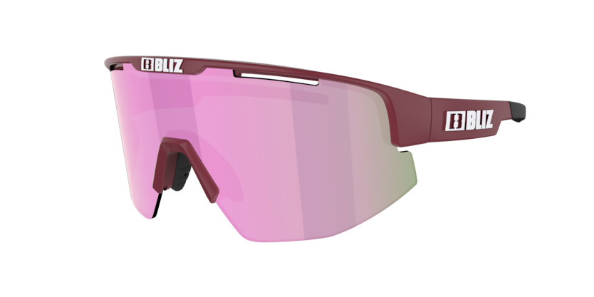 Bliz Active Matrix Solbriller ONESIZE - Matt Burgundy Rød / Brun, UV-beskyttelse
