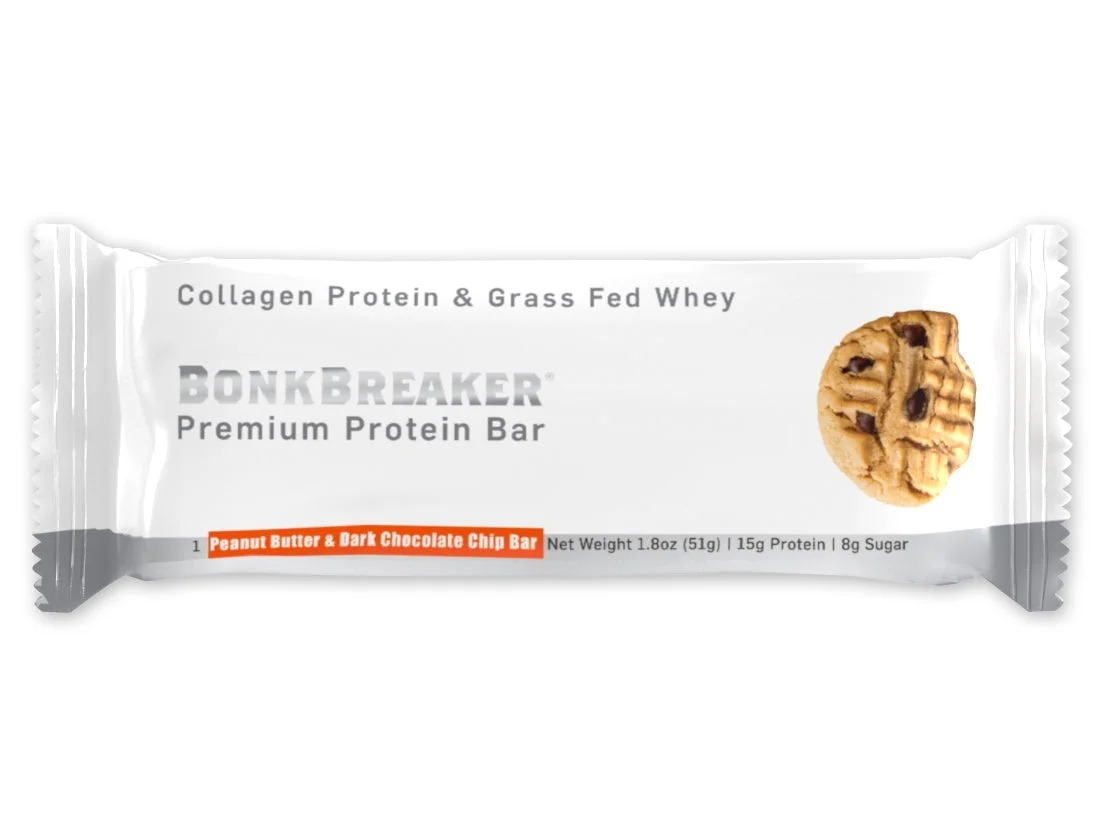 Bonk Breaker Collagen Protein Bar Peanut Butter &amp; Dark Chocolate Chip