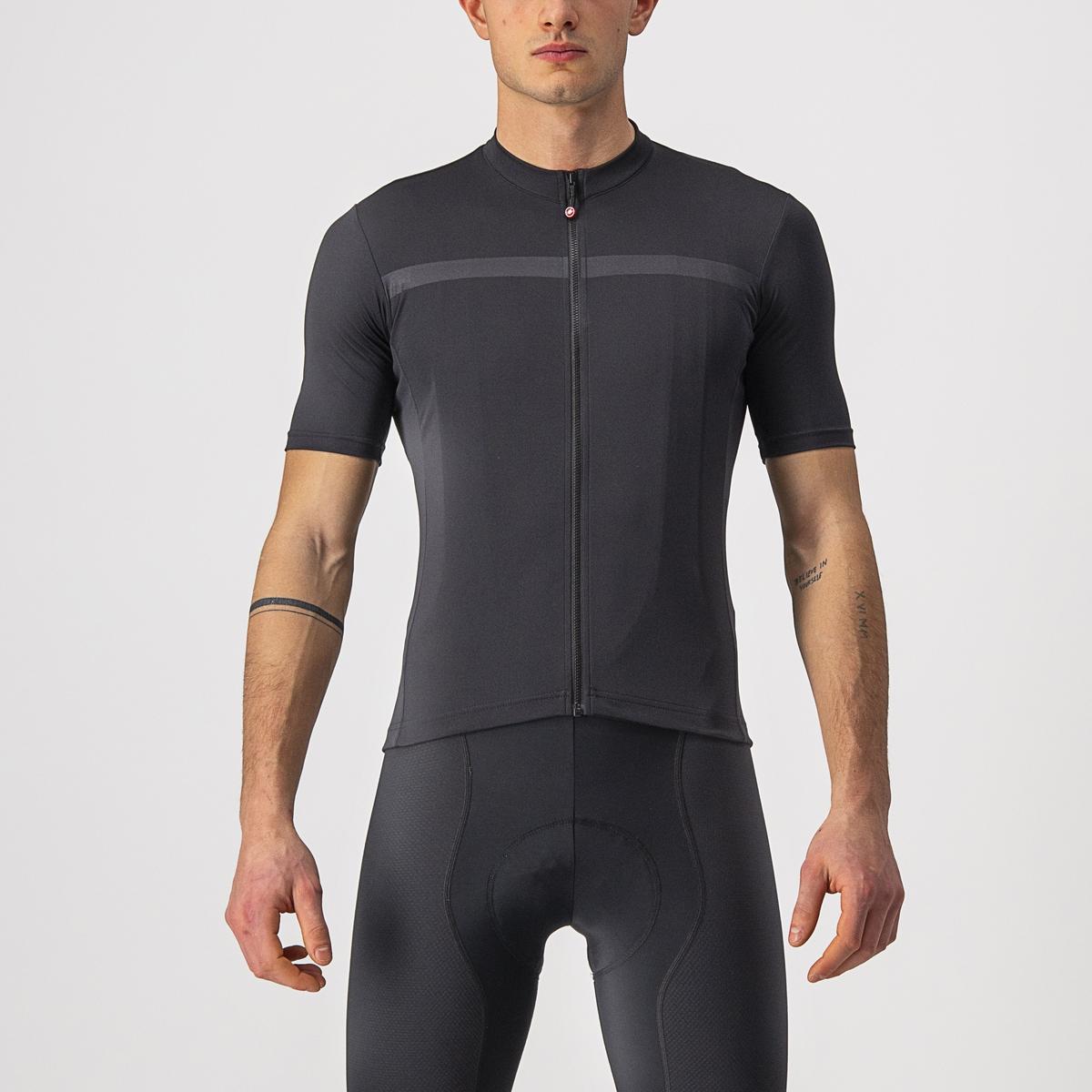 Castelli Classica Jersey . Korte ærmer - Herre - Sort - Str. S