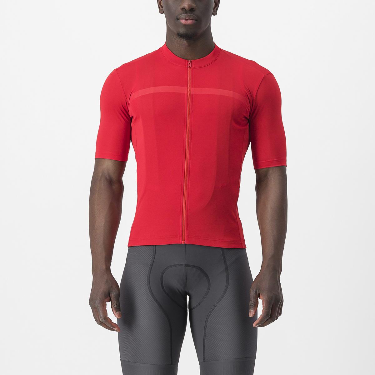 Castelli Classica Jersey . Korte ærmer - Herre - Rød - Str. S