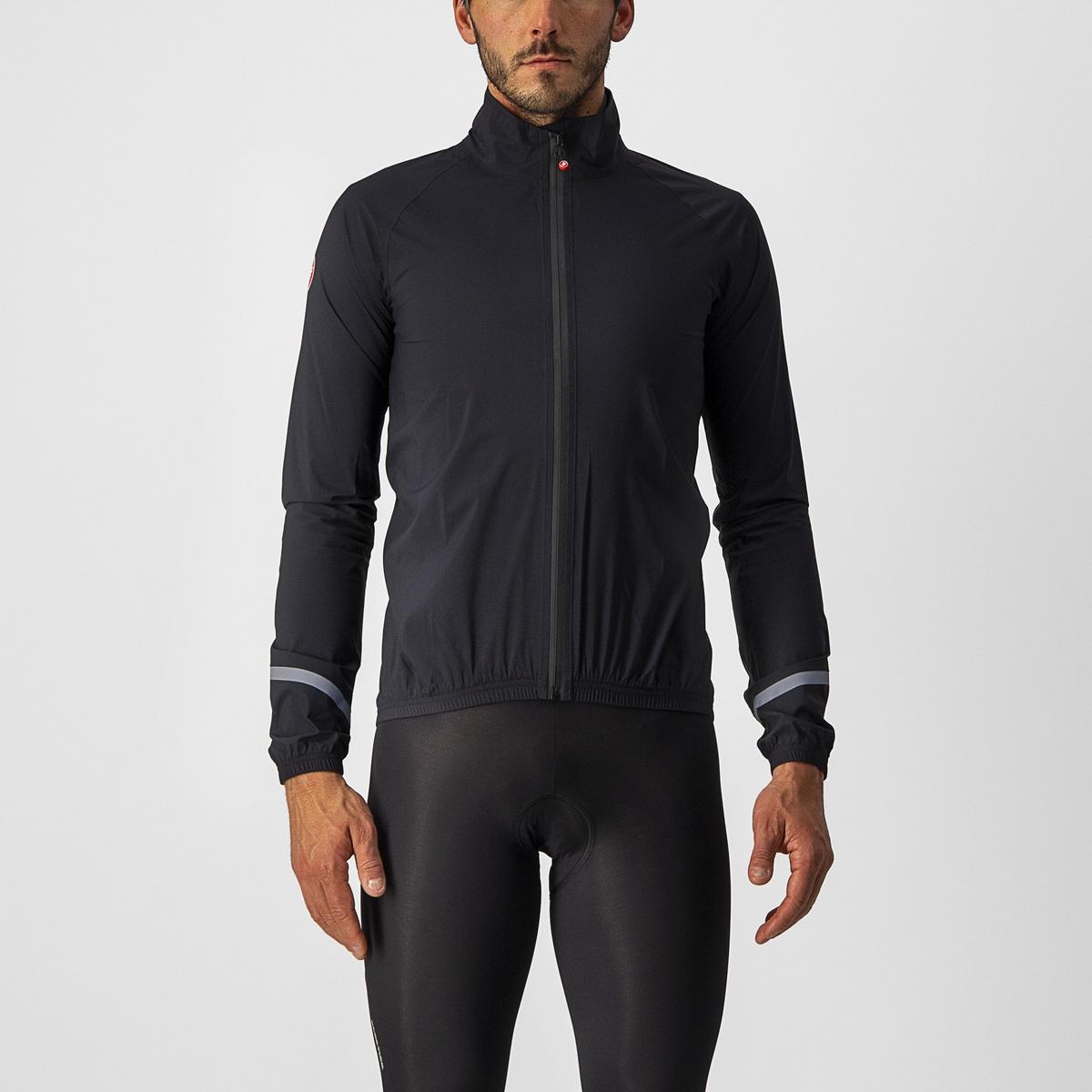 Castelli Emergency 2 Regnjakke i Light Black str L