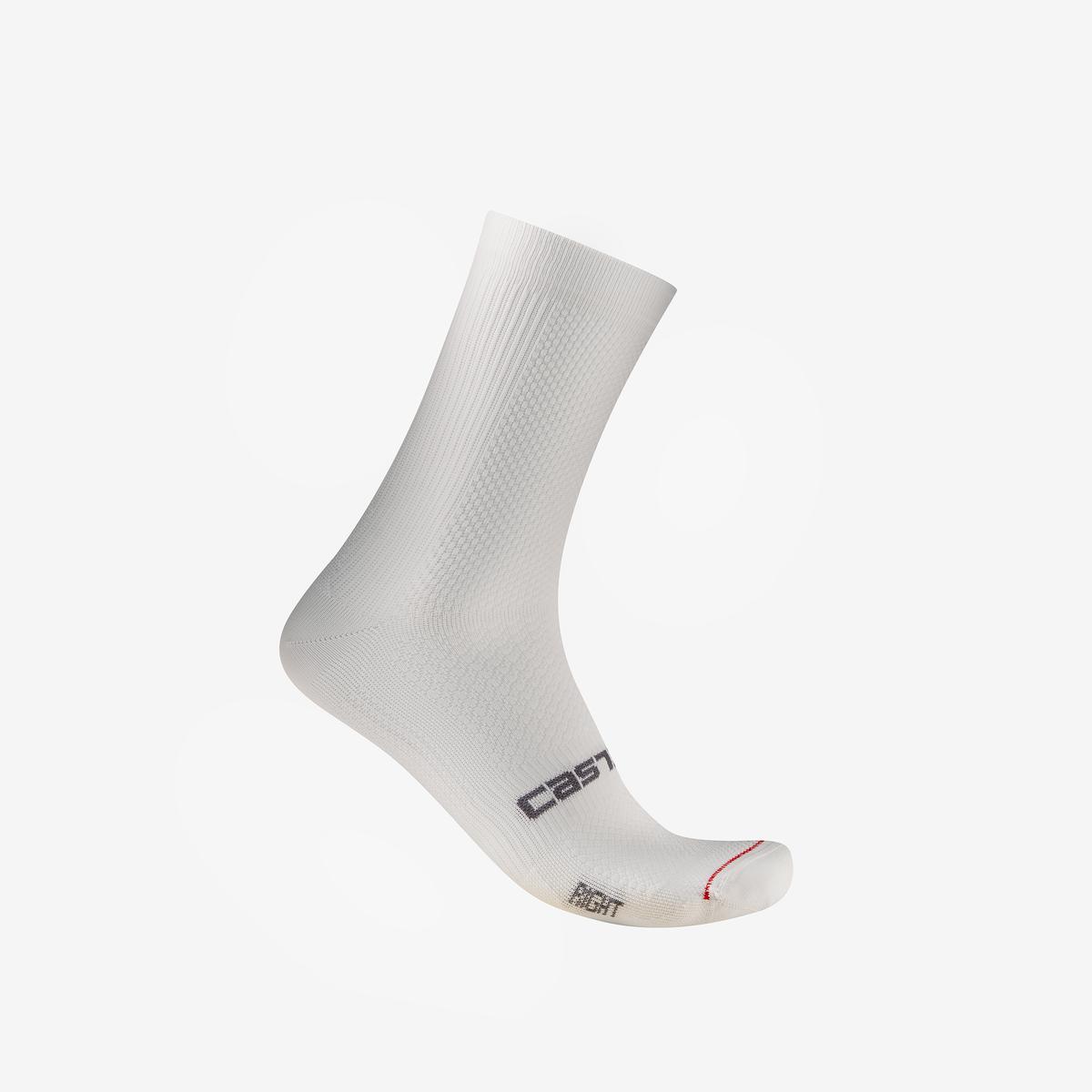 Castelli - Espresso 2 W 12 Sokker - Hvid - S/M