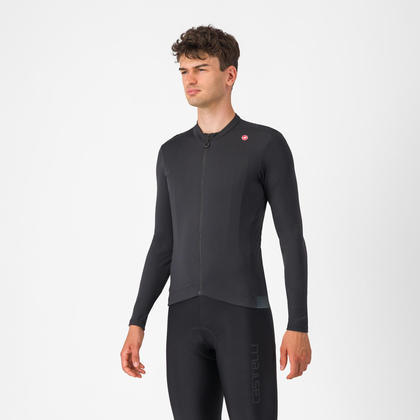 Castelli Espresso Thermal Jersey - Lange ærmer - Herre - Sort - Str. S
