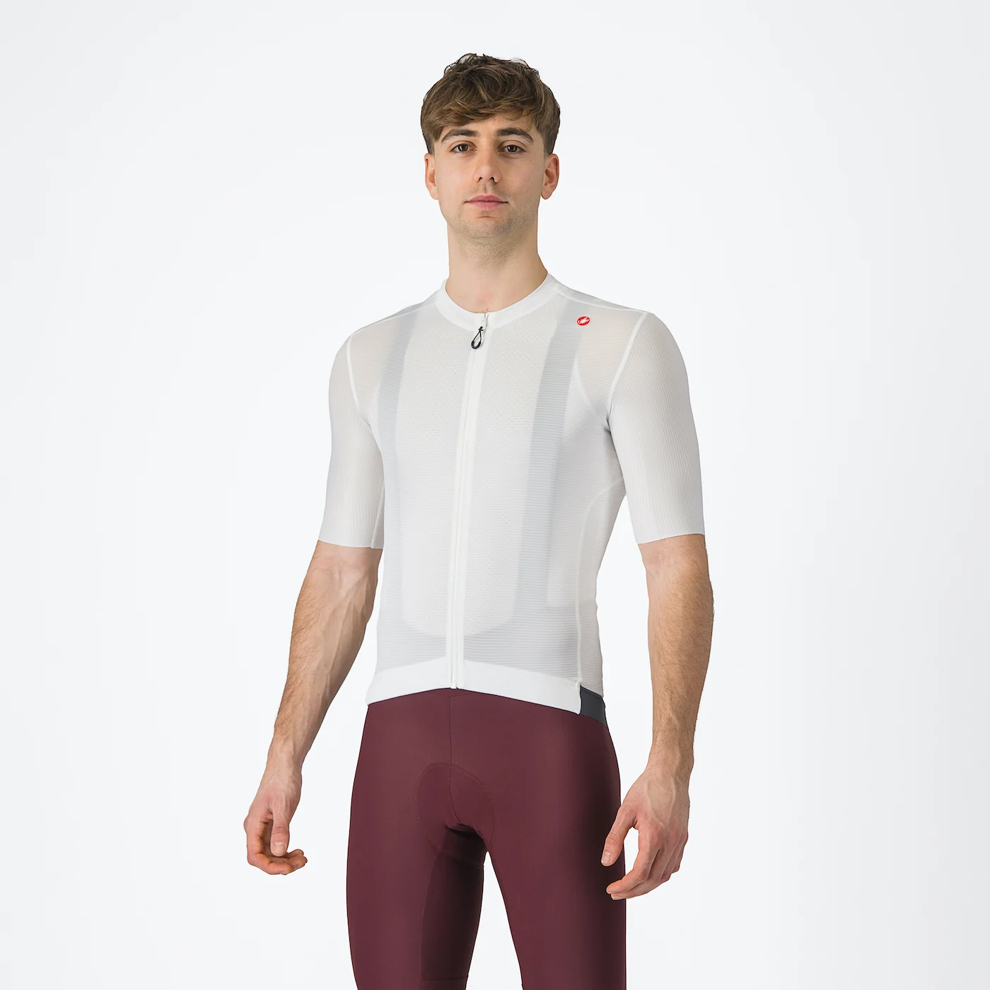 Castelli Espresso Jersey - Korte ærmer . Herre - Lysegrå - Str. 3XL