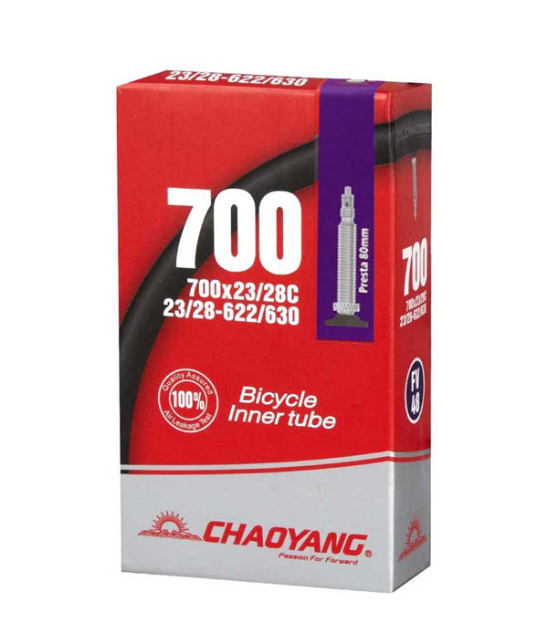 Chaoyang Slange 700 x 23-28C med 80mm lang Racerventil
