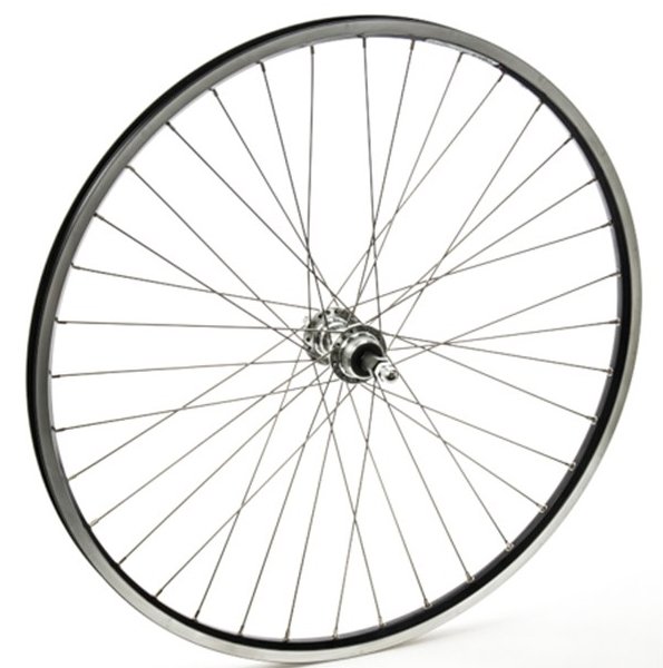 Connect Citybike Forhjul - 26x1,75 - Ryde ZAC2000 fælg - Sort/Sølv