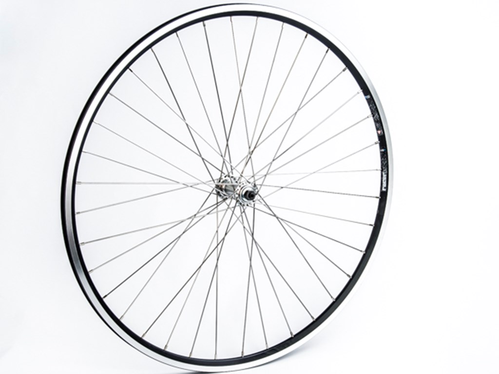 Connect City/MTB Forhjul - 700C - QR nav - Mach1 CFX 13,4 mm fælg - Sort/Sølv