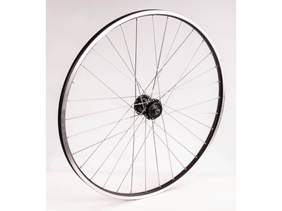 Connect City/MTB Forhjul - 700C - QR nav - ZAC2000 fælg - Disc - Sølv/Sort