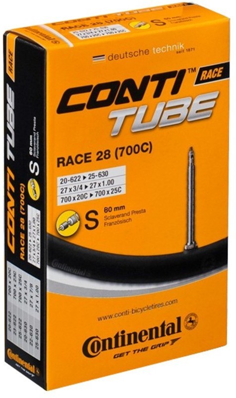 Continental Race 28 - Cykelslange - Str. 700x20-25c (20-25x622-630) - 80 mm racerventil