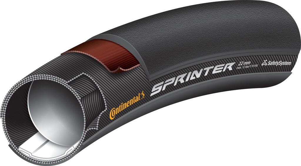 Continental Sprinter Tubulardæk 700x25c