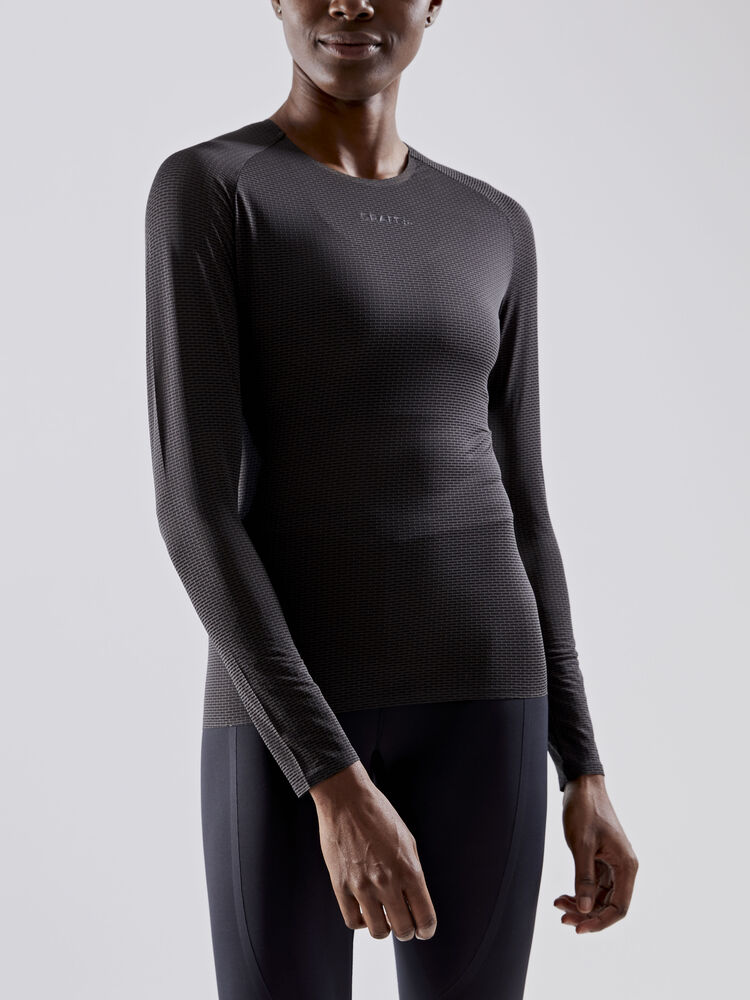 Craft Active Nanoweight - Svedundetrøje - Lange ærmer - Dame - Sort - Str. S