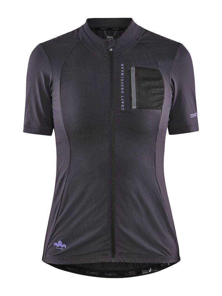 Craft ADV Offroad Jersey - Korte ærmer - Dame - Sort/Grå - Str. S