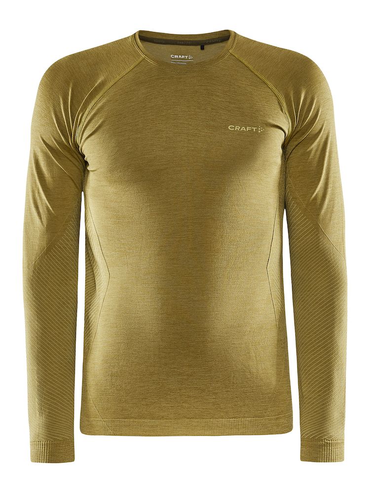 Craft Core Dry Active Comfort Langærmet Baselayer Gul