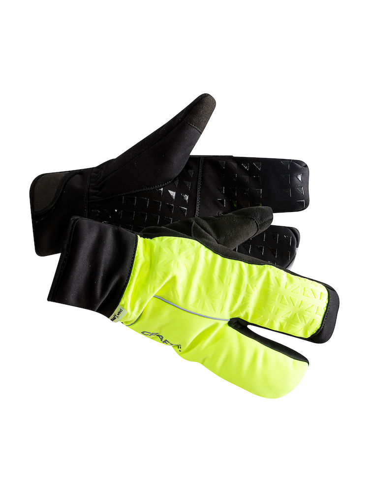 Craft Siberian Split finger handsker sort/fluo