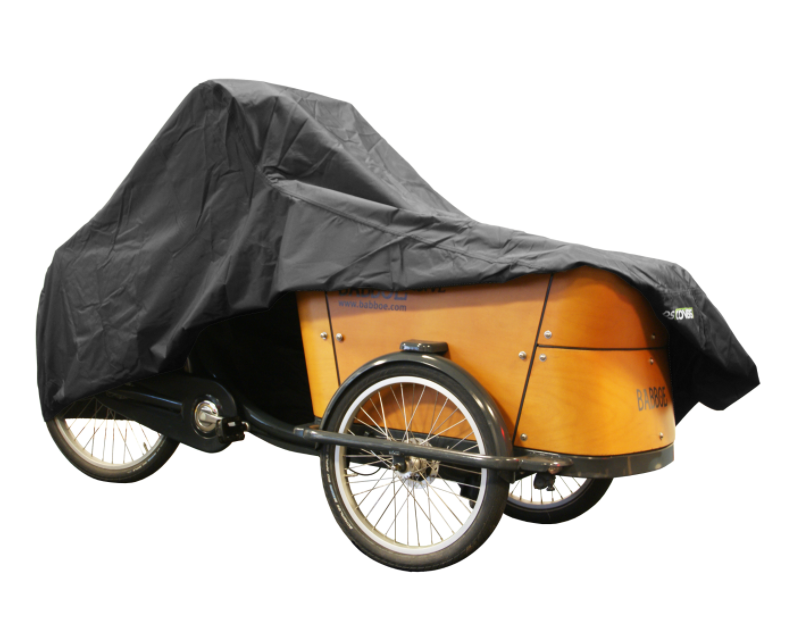 DS Covers Cargo 3 hjulet - med Kaleche - Vandtæt - Sort