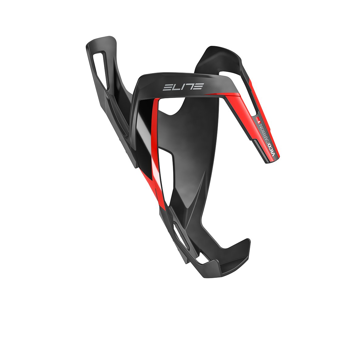 Elite Vico - Flaskeholder Carbon - Carbon mat Red graphic - 23 gram