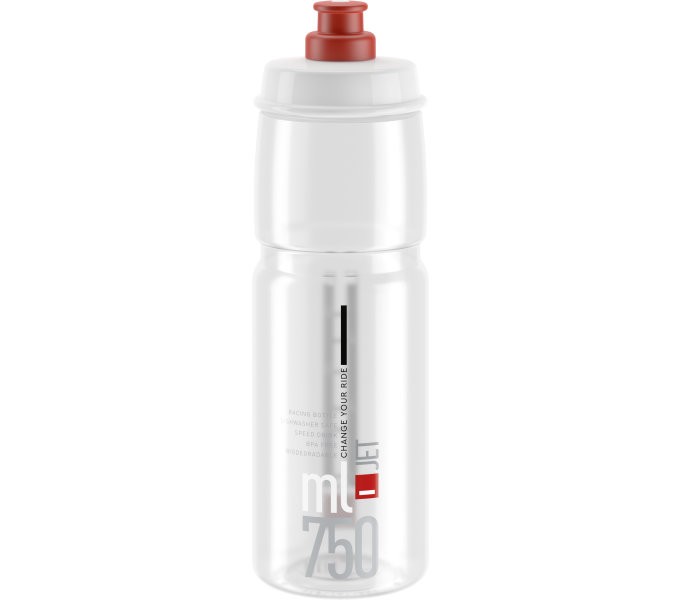 Elite Jet - Drikkedunk - 750ml - 100% Biologisk nedbrydelig - Klar/Rød