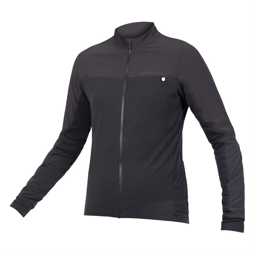 Endura GV500 Merino Jersey - Lange ærmer - Herre - Sort - Str. S