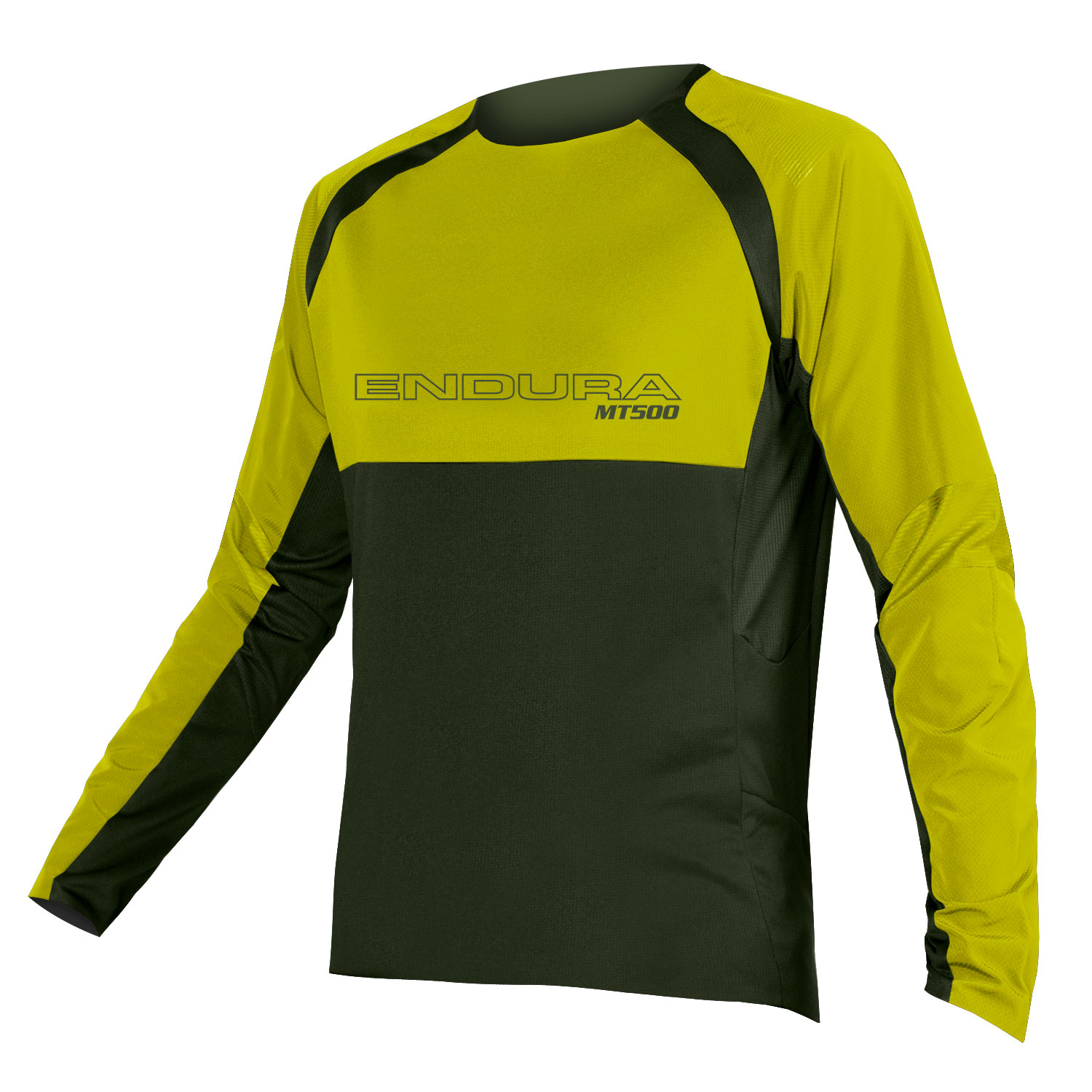 Endura MT500 Burner Jersey - Lange ærmer - Herre - Grøn/Gul - Str. S