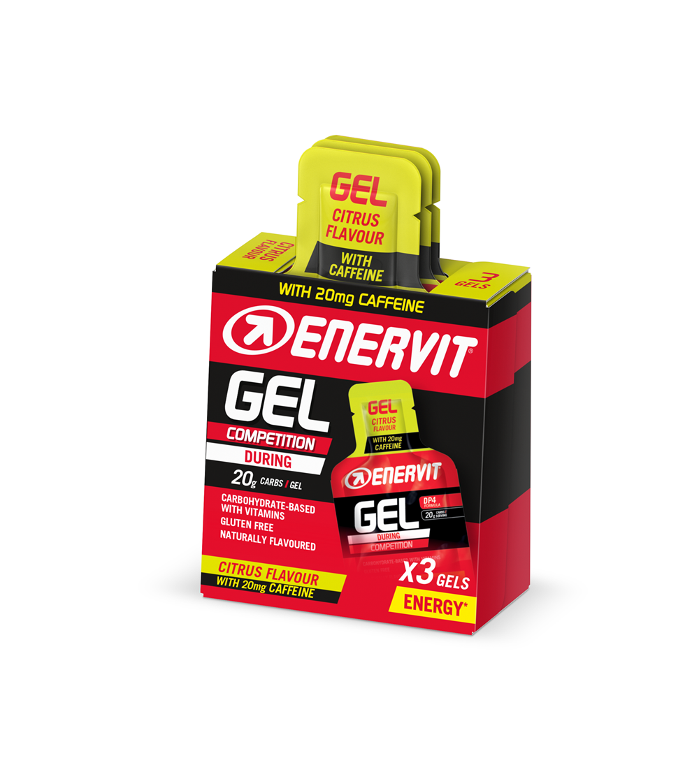 Enervit Sport Gel - Citrus - Med Koffein - 3x 25 ml