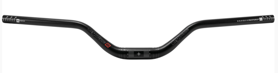 Ergotec MTB Styr med ekstra højt rise 70 mm / 780 mm / 31,8 mm