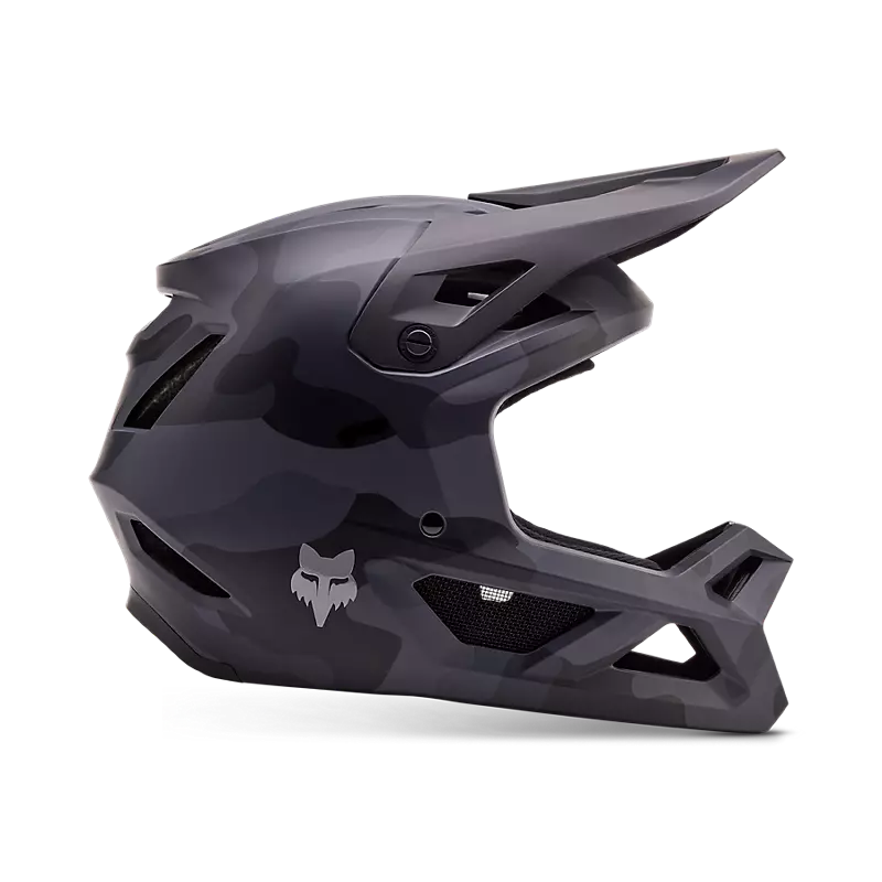 FOX YTH Rampage cam fullface-hjelm sort camouflage (Hjelmstørrelse: 49-50)