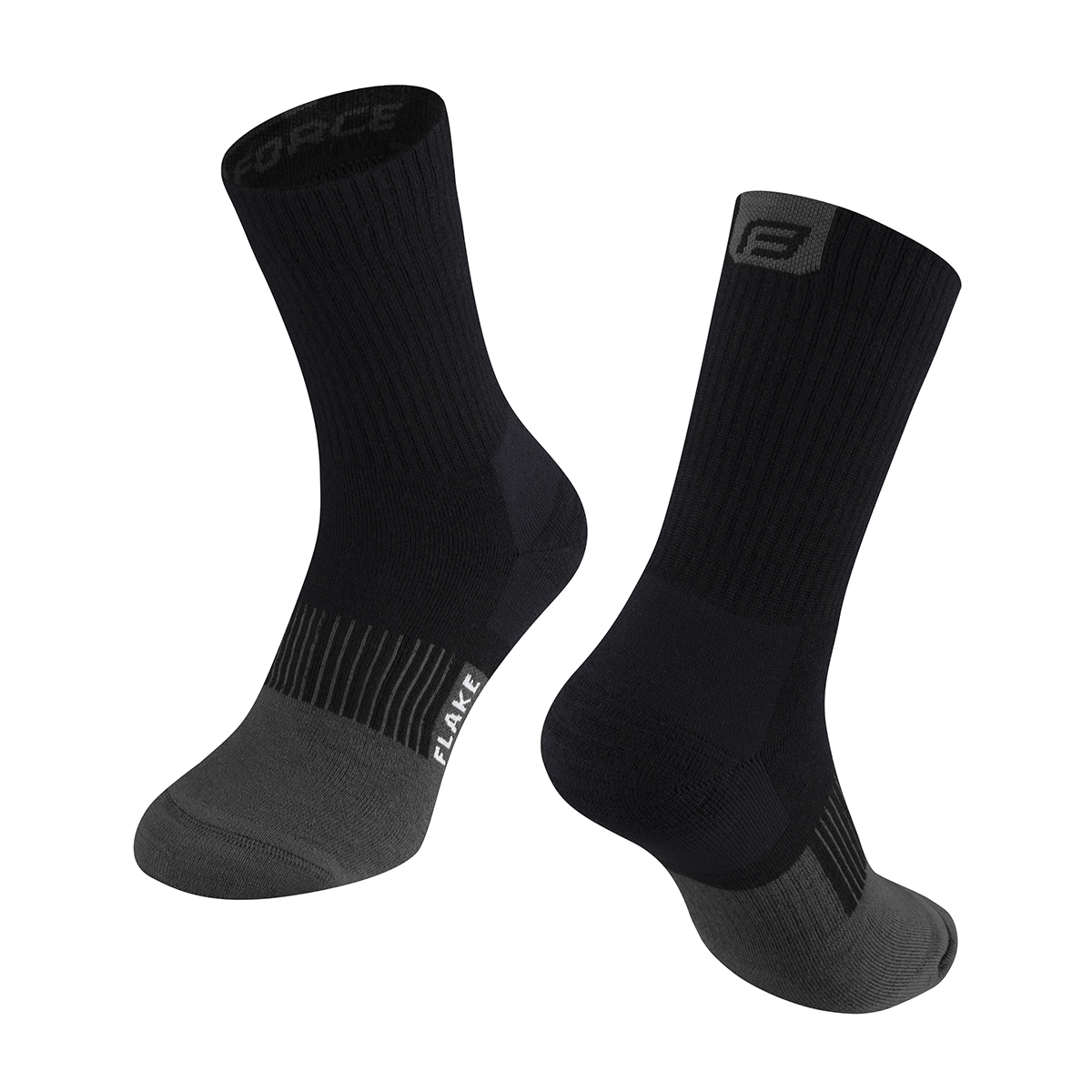 Force Flake Merino Vinterstrømper Sort/Grå