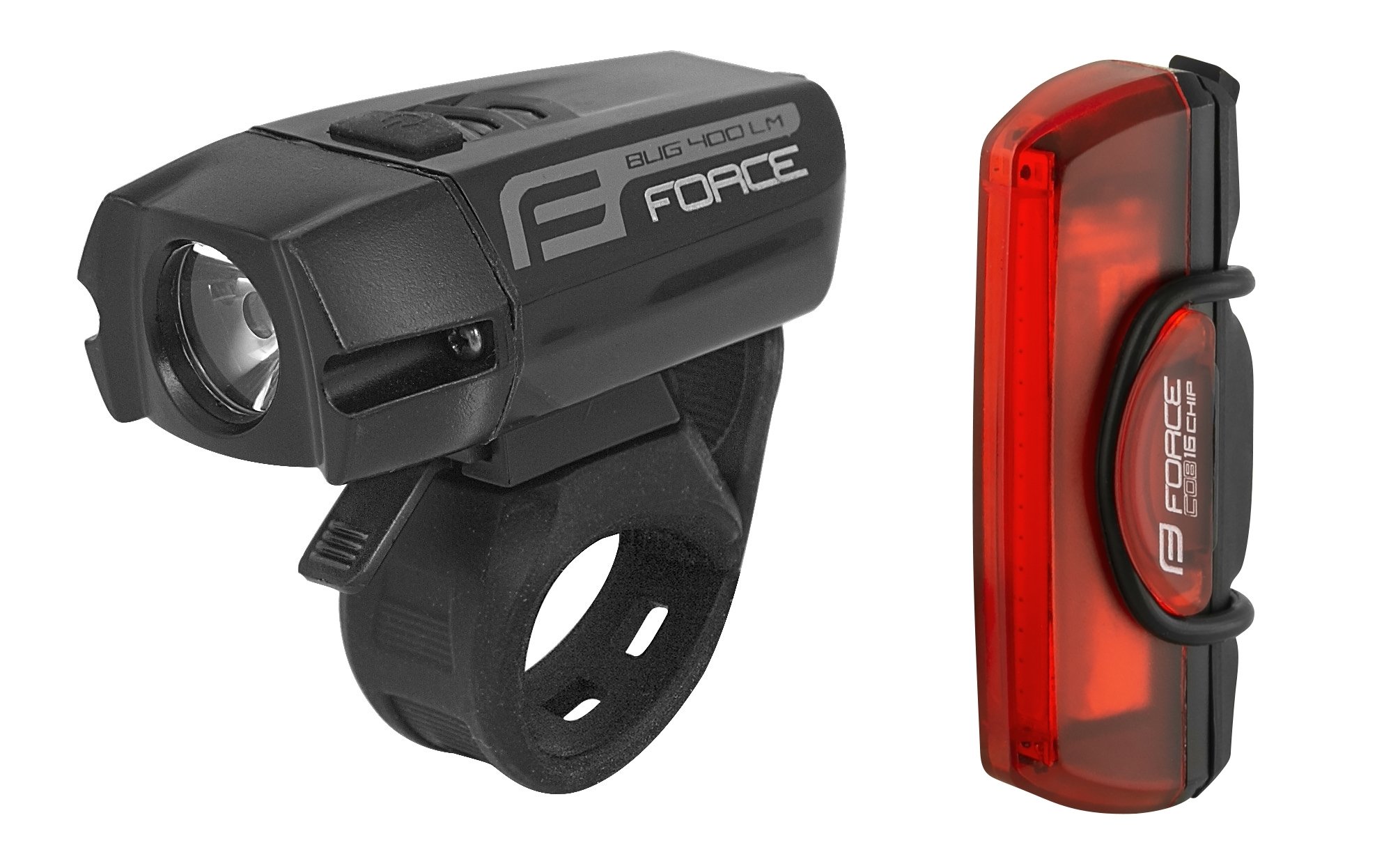 FORCE Glare USB Opladeligt Lygtesæt