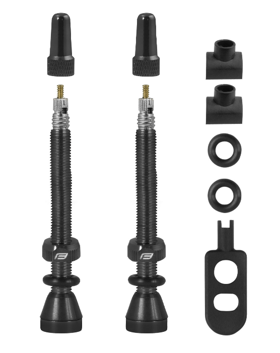 Force Ventilsæt til Tubeless - 60mm, Sort