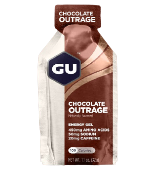 GU Energy Gel - Chocolate Outrage - 20 mg koffein - 32 gram