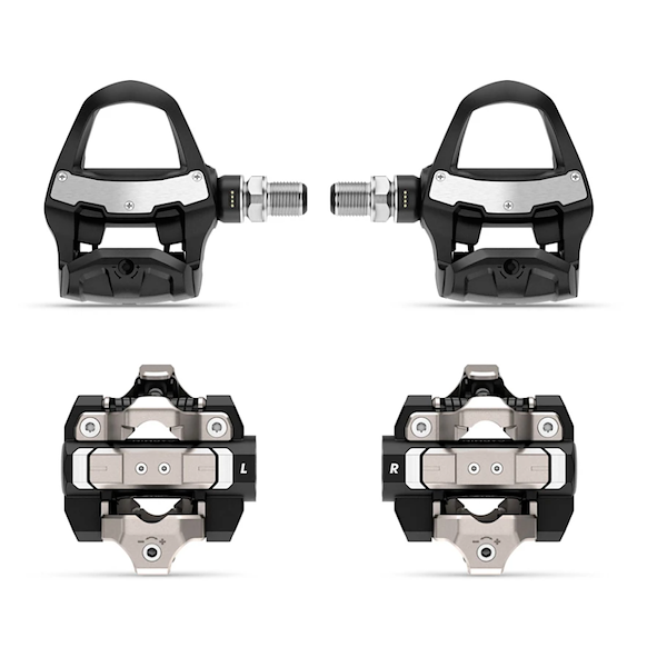 Garmin Rally RK/XC210 Wattmåler Pedaler bundle m. 2 sensorer - LOOK Keo / Shimano SPD