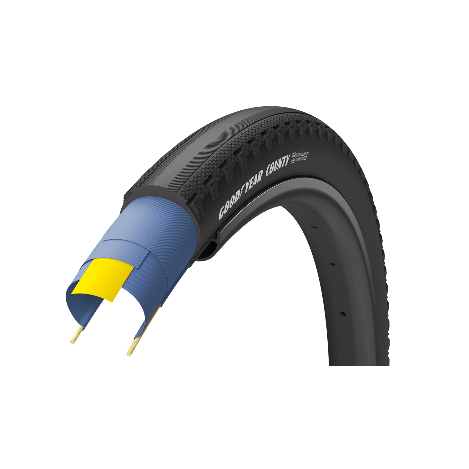 Goodyear County 700 x 40C Tubeless Ready 60TPI