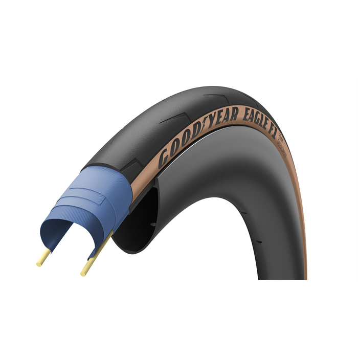 Goodyear Eagle F1 700 x 25c Tubeless Tan Skinwall
