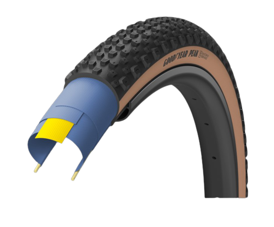 Goodyear Peak Ultimate TLC - MTB Foldedæk - 29x2.4 (61-622) - Sort/Brun