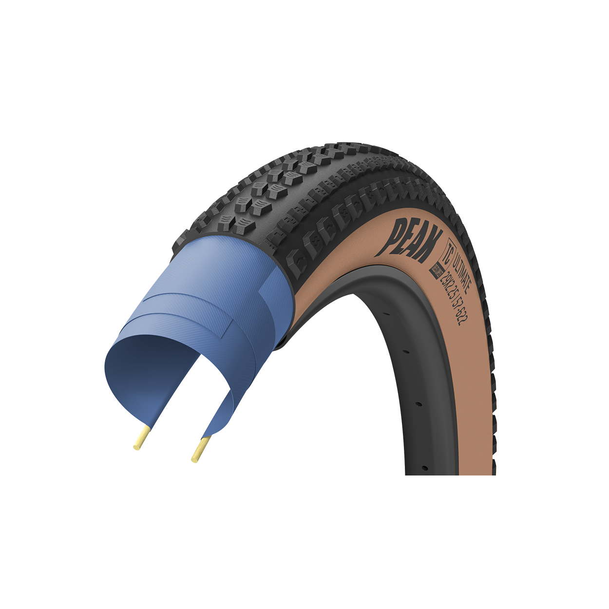 Goodyear Peak SL Race TLC - MTB Foldedæk - 29x2.25 (57-622) - Sort/Brun