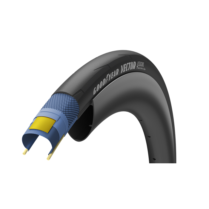 Goodyear Vector 4Seasons TLC - Foldedæk Road - 700x32c - Sort