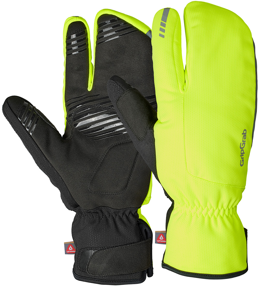 GripGrab Nordic 2 vindtætte Lobster-vinterhandsker - Hi-Vis