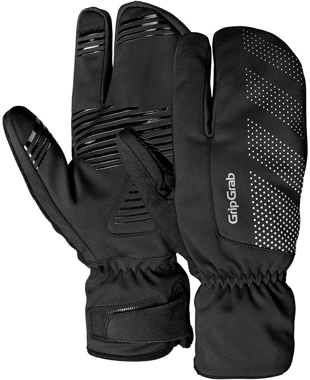 GripGrab Ride Vindtæt Deep Winter Lobster Handsker Sort