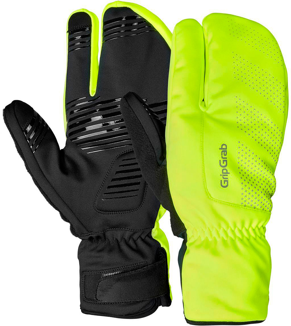 GripGrab Ride vindtætte Lobster-vinterhandsker - Hi-Vis