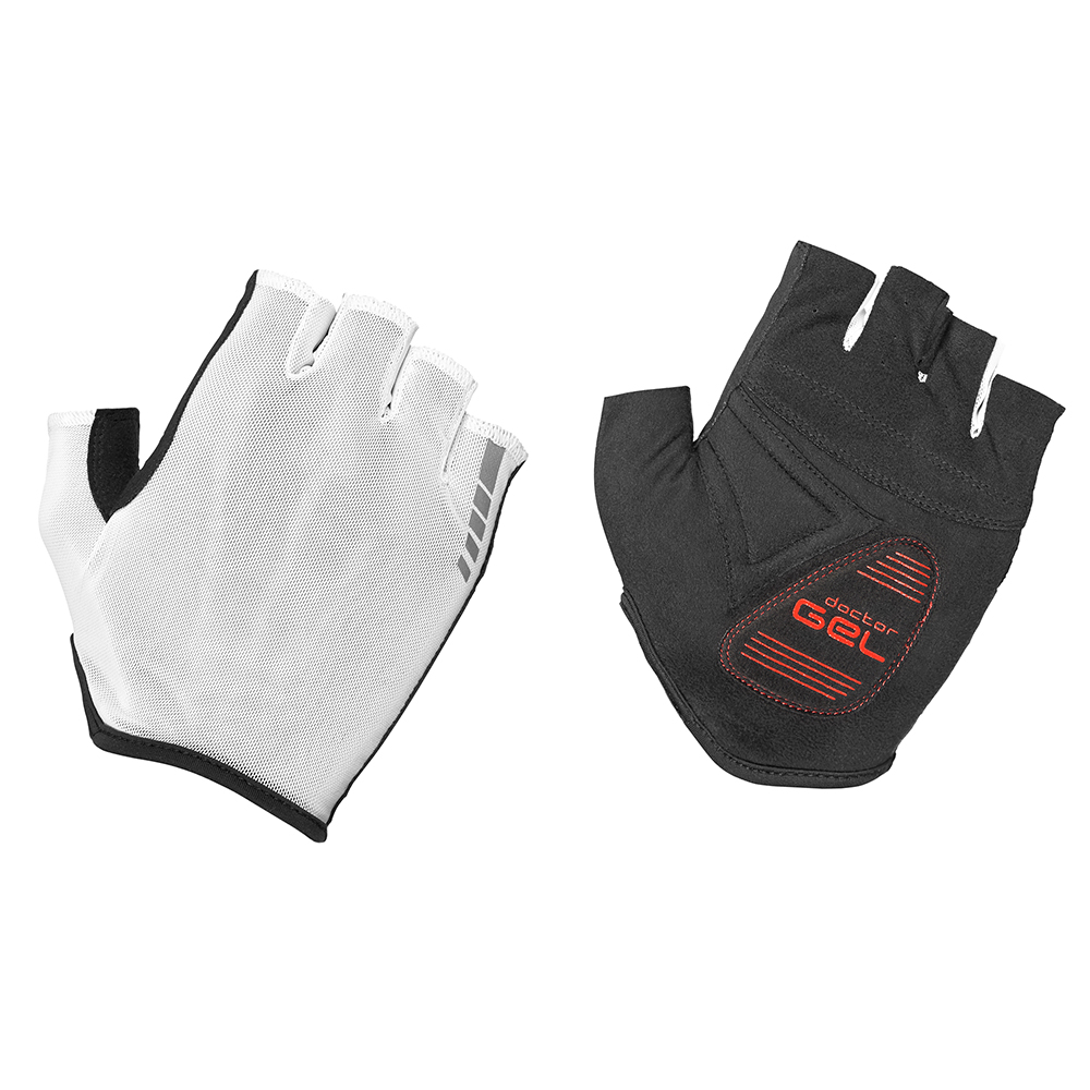 GripGrab Solara Tan Through cykelhandsker Hvid