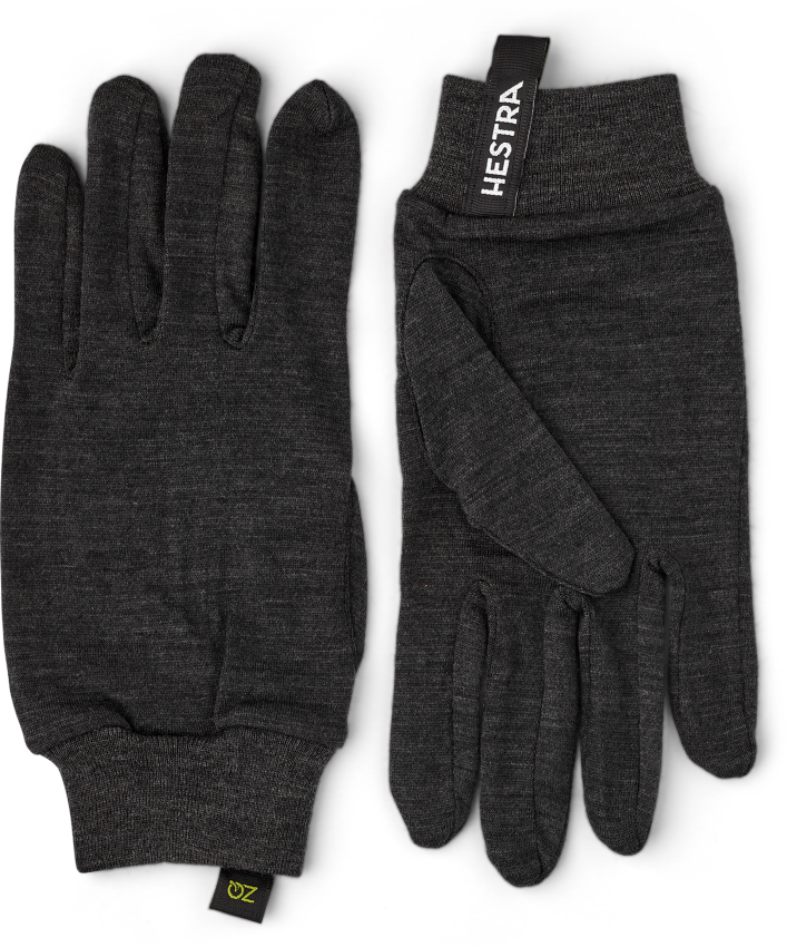 Hestra Merino Wool Liner Active 5 finger koksgrå
