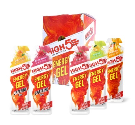 High5 EnergyGel - Kasse med 20 stk. - 4 x 5 forskellige smagsvarianter