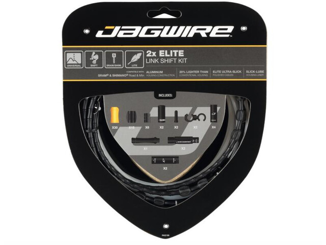 Jagwire Elite Link Bremsekabelsæt til Road/MTB - 2stk - Sort