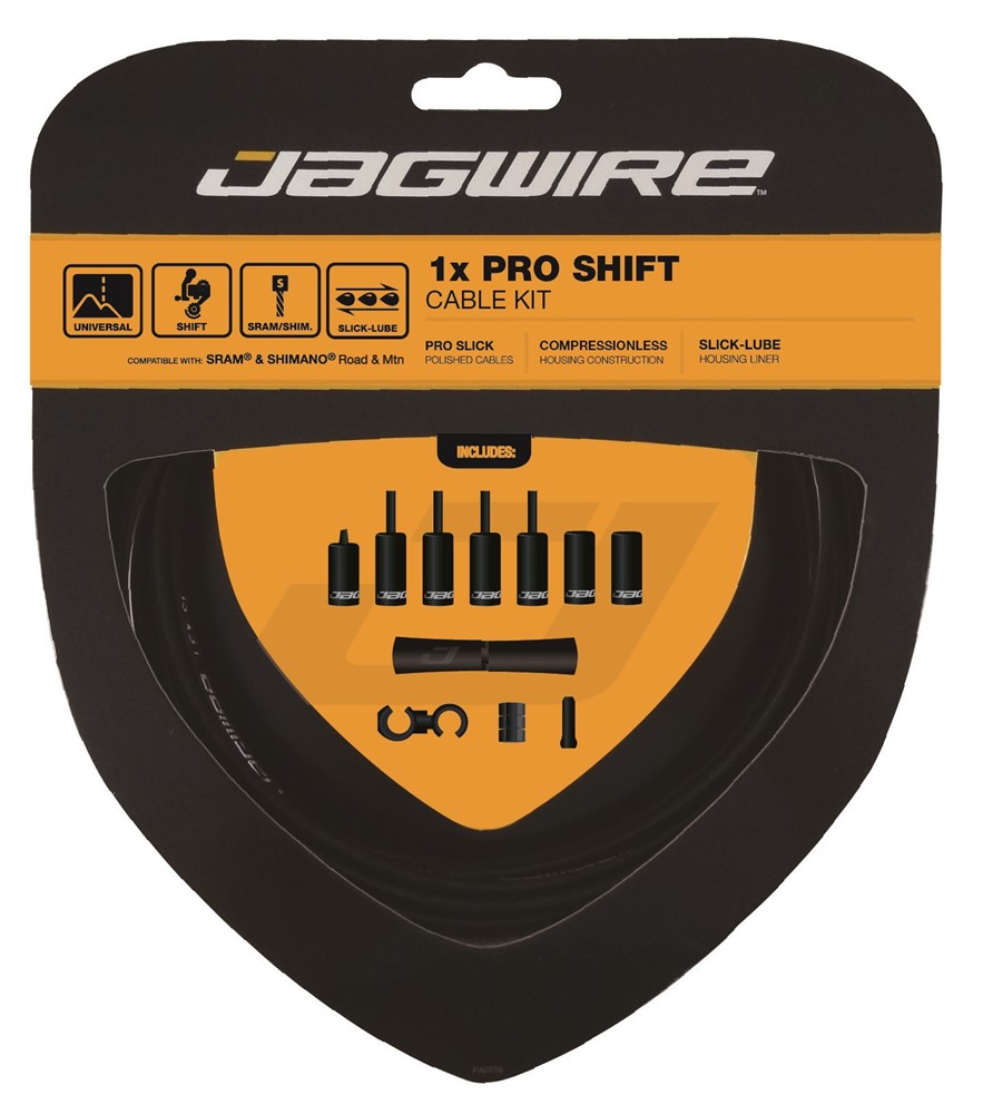 Jagwire - Pro Shift - 1x Gearkabel sæt - Road/MTB - Sort