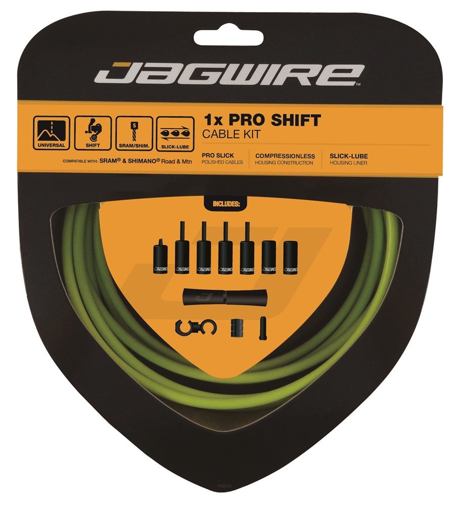 Jagwire - Pro Shift - 1x Gearkabel sæt - Road/MTB - Grøn