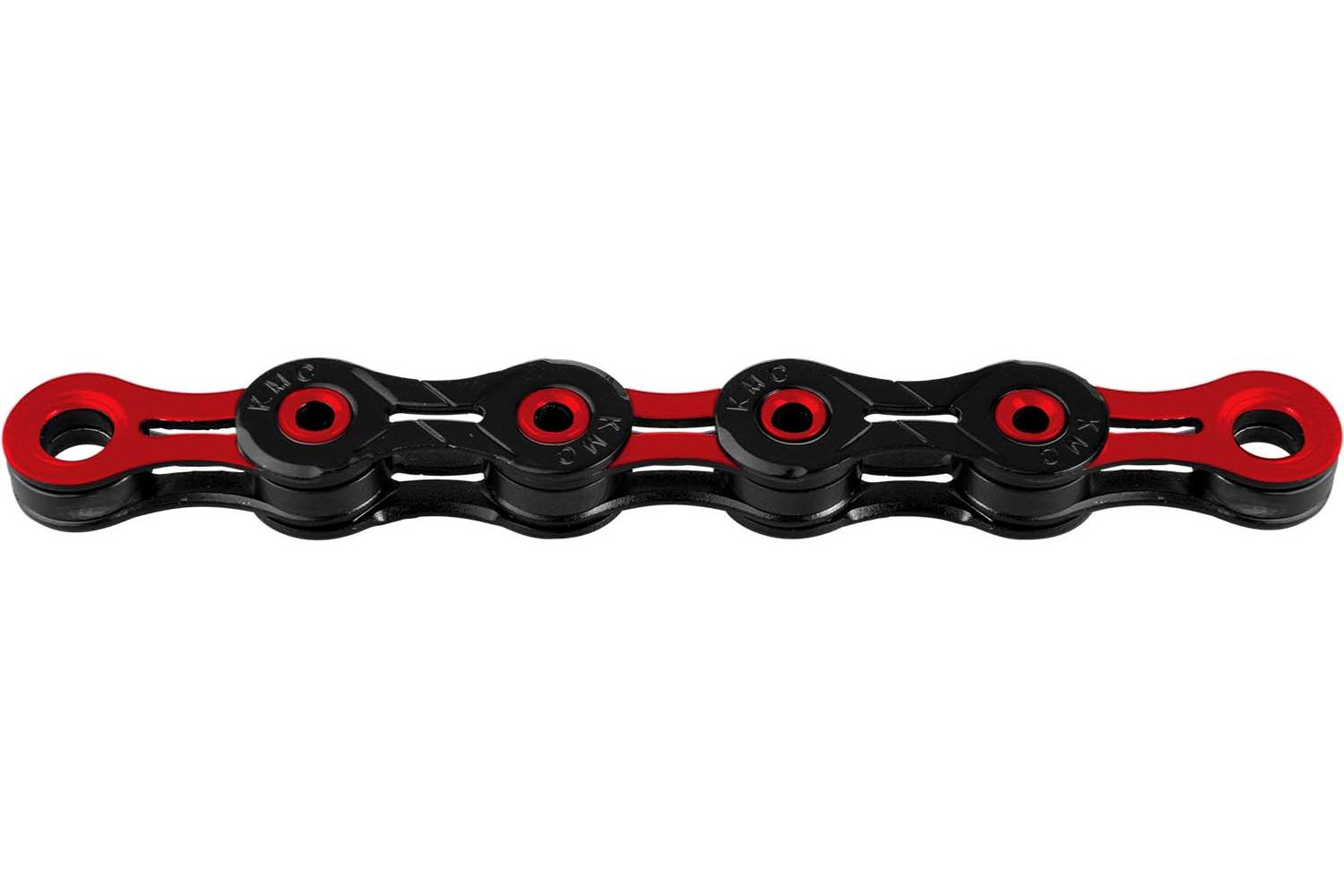 KMC 11 speed DLC 11 Kæde Rød/Sort
