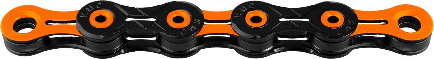 KMC 11 speed X-11 SL DLC Super Light Orange/sort